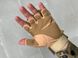 Тактичні рукавички військові, рукавички для військового, армійські безпальні рукавички пісочного кольору , розмір L