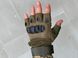 Тактичні рукавички військові, рукавички для військового, армійські безпальні рукавички зеленого кольору , розмір L