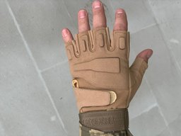 Рукавички тактичні військові без пальців XL , колір пісок